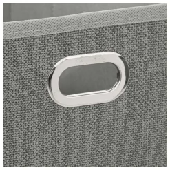 Boîte de rangement pliable gris chiné 15x31 cms