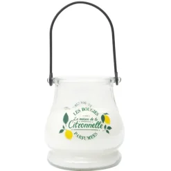 Bougie citronnelle led pot verre