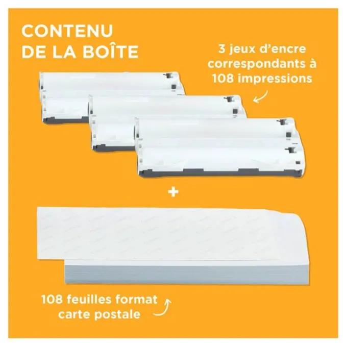 Cartouche CANON RP-108N Selphy 108 feuilles 10x15