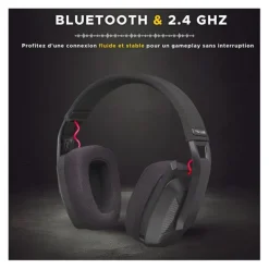 Casque gaming THE G-LAB Korp Platinium sans fil