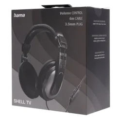 Casque TV HAMA filaire Shell NOIR