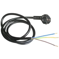 Câble d'alimentation électrique 3 x 1,5 mm2 avec fiche secteur intégrée ÉLECTRO DÉPÔT