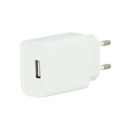 Chargeur secteur USB HIGH ONE 2,4AA Blanc