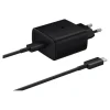 Chargeur secteur USB-C SAMSUNG 45W + Câble 1M Noir