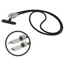 CORDON + CABLE DE CHARGE USB C LIGHTNING 1M20
