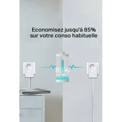 CPL DUO TP-Link AV600 Mbps avec prise intégrée - TL-PA4015PKIT