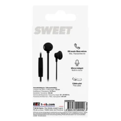 Ecouteurs filaires TNB SWEET Noirs + micro