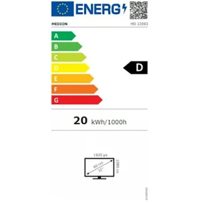 Ecran PC incurvé 32" MEDION Spectator X20 MD22093 - 1ms/ 165HZ/Ajustable