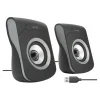 Enceintes APM Filaires USB 2.0 - Duo Haut-Parleurs PC
