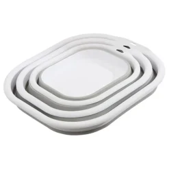 Lot de 3 bassines rétractables 3-5-10 L