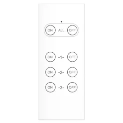 Lot de 3 prises GAO Télécommandées Blanches
