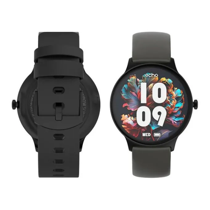 Montre connectée ECHO Rainbow Sunset noir - 2 bracelets