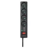 Multiprise parafoudre EATON 4 prises Noire - Cable 1m