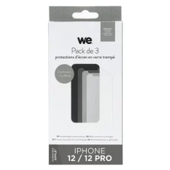 Pack de 3 Films de protection WE APPLE iPhone 12/12 Pro