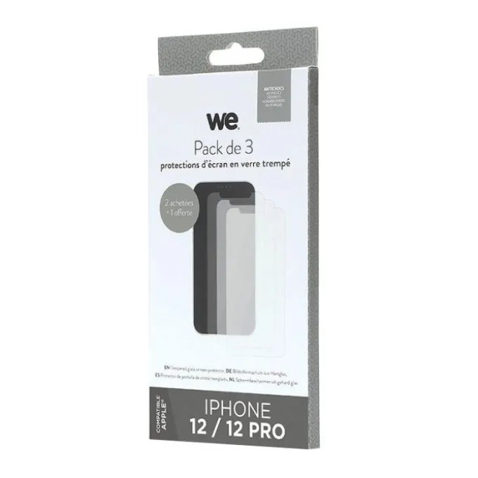 Pack de 3 Films de protection WE APPLE iPhone 12/12 Pro