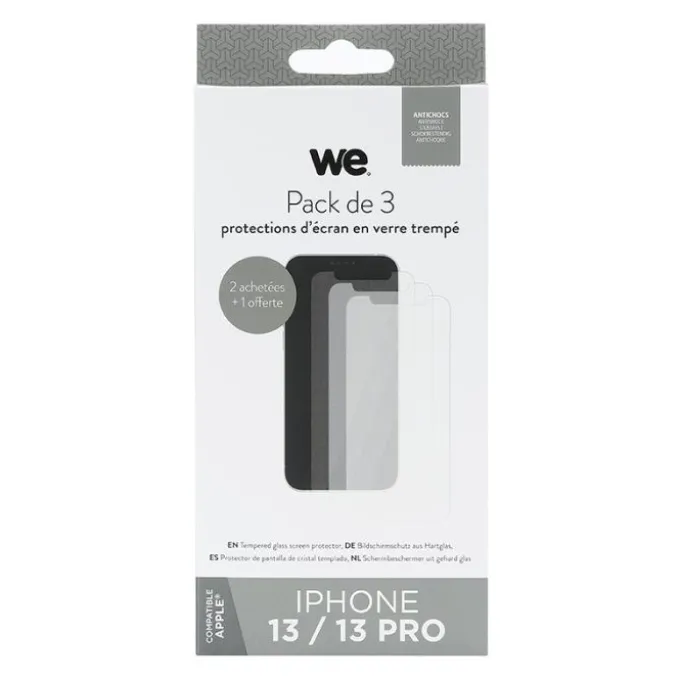 Pack de 3 Films de protection WE APPLE iPhone 13/13 Pro