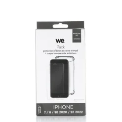 Pack Film de protection + Coque WE APPLE iPhone 7/8/SE