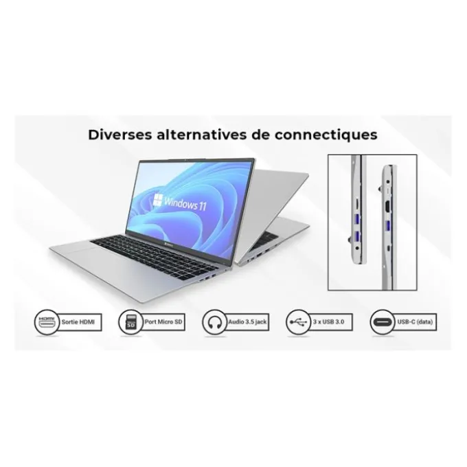PC Portable DANEW 17,3" Dbook 175-W5 - cel/8Go/512Go