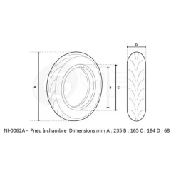 Pneu GYPI Tubeless avec Gel 10