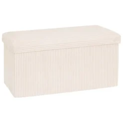 Pouf double pliable 76x38x38cm velours