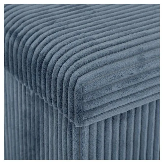 Pouf double pliable 76x38x38cm velours