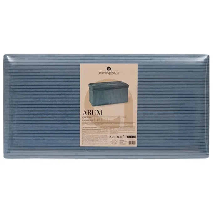 Pouf double pliable 76x38x38cm velours