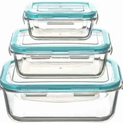 Set de 3 boîtes rectangles CLIPEAT - Conservation & Micro ondes
