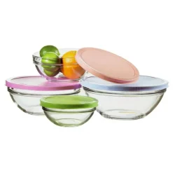 Set de 4 saladiers en verre