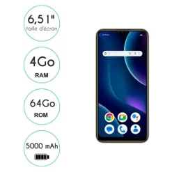 Smartphone LOGICOM Comet 64Go 4G Gold