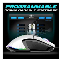 Souris gaming SPIRIT OF GAMER PRO M5 Blanche Filaire 12800Dpi