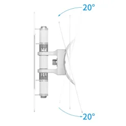 Support mural EDENWOOD TV de 48 à 81cm D1 déporté blanc