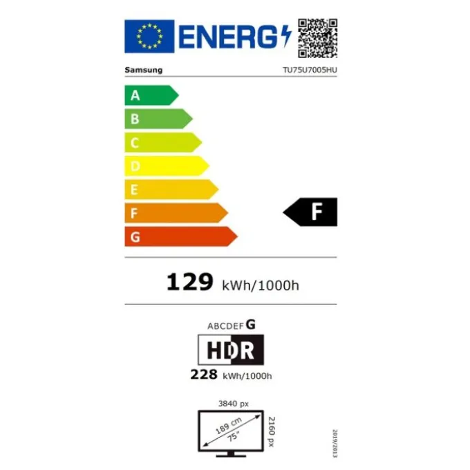 TV UHD 4K 75" SAMSUNG 75U7005H